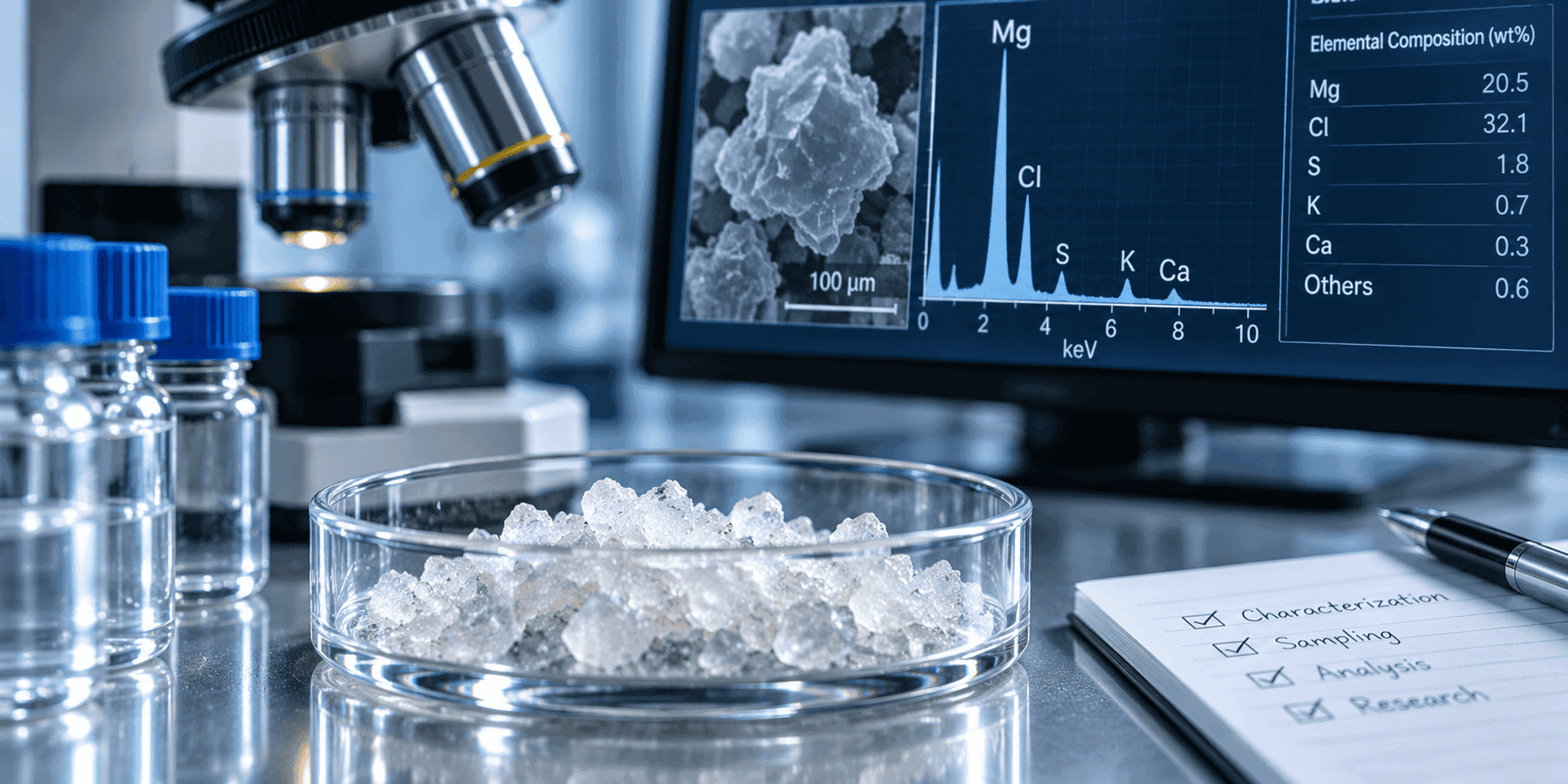 Material for analytical characterization